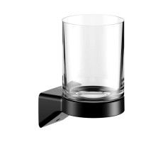 Стакан подвесной хрустальный Keuco AVENO 14650379000 Черный матовый 