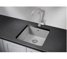 Кухонная мойка GRANULA 3801, АЛЮМИНИУМ, кварц 