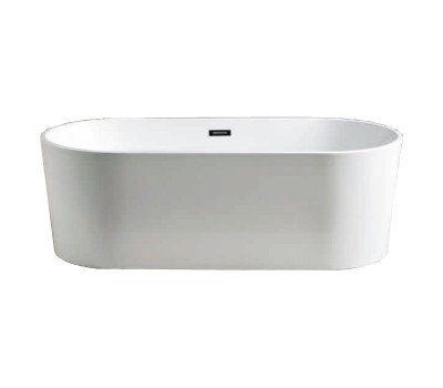 Ванна акриловая 180х80 см Azario BRISTOL BRI18080 свободностоящая, в комплекте с сифоном и металлической рамой