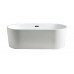 Ванна акриловая 180х80 см Azario BRISTOL BRI18080 свободностоящая, в комплекте с сифоном и металлической рамой