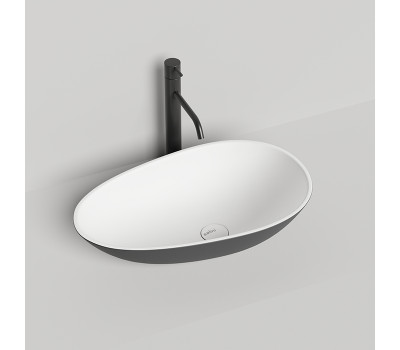 Раковина Salini Paola 1101201SMRH RAL9011 снаружи S-stone  