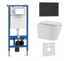 Комплект 3в1 IBERICA BLANCA инсталляция SILENCIO, унитаз BURGOS ALTO белый, кнопка смыва ESTI-S черный матовый (IB001.BRA.234.851) Комплект 3в1 IBERICA BLANCA инсталляция SILENCIO, унитаз BURGOS ALTO белый, кнопка смыва ESTI-S черный матовый (IB001.BRA.234.851)