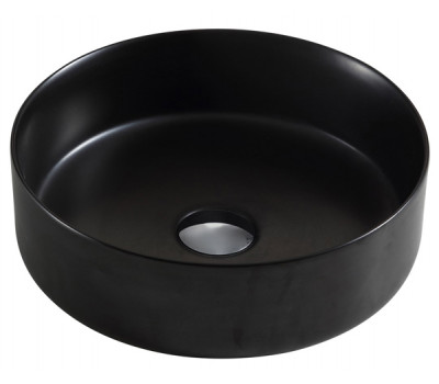 Раковина накладная 35х35 см Azario AZ-3134-MB SP фаянс, цвет Черный матовый