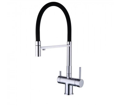 Смеситель для кухни с гибким изливом Grocenberg GB4099CR, хром 