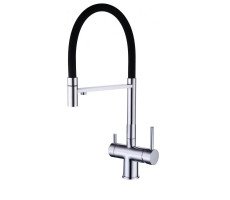 Смеситель для кухни с гибким изливом Grocenberg GB4099CR, хром 