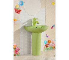 Раковина Gid Nb192-G 69907 накладная с пъедесталом зеленая Раковина Gid Nb192-G 69907 накладная с пъедесталом зеленая