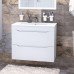 Тумба с раковиной Aquanet Практика 80 2 ящ. цв.белый матовый 00335760 