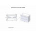 Тумба подвесная Style Line Атлантика 100, Люкс ясень перламутр, PLUS ЛС-00000686 