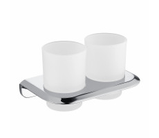 Стакан двойной для зубных щеток ABBER Nord AA1557 хром  Стакан двойной для зубных щеток ABBER Nord AA1557 хром