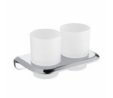 Стакан двойной для зубных щеток ABBER Nord AA1557 хром 