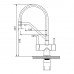Смеситель Splenka для кухни со съемным гибким изливом, с магнитным фиксатором излива, с подключением фильтра питьевой воды S70.62.06 черный 