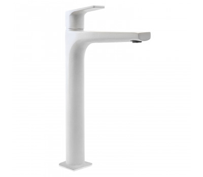 Смеситель для раковины AZARIO TREYA высокий, белый матовый AZ-156845526 