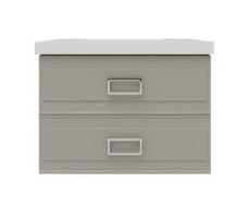 Тумба под раковину подвесная La Fenice Cubo TWIN FNC-01-CUB-C-90-2, бежевая  Тумба под раковину подвесная La Fenice Cubo TWIN FNC-01-CUB-C-90-2, бежевая