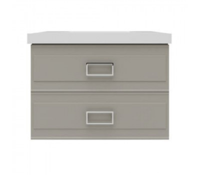 Тумба под раковину подвесная La Fenice Cubo TWIN FNC-01-CUB-C-90-2, бежевая 