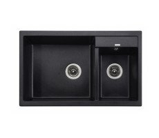 Кухонная мойка KAISER KG2M-8050 гранит KG2M-8050-BP черный мрамор 