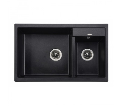 Кухонная мойка KAISER KG2M-8050 гранит KG2M-8050-BP черный мрамор 