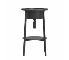 Консоль с керамической раковиной ABBER Bequem AC2130MB черный матовый Консоль с керамической раковиной ABBER Bequem AC2130MB черный матовый