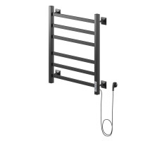Полотенцесушитель электрический Ника STEP-2 60/50 RAL9005 черный матовый правый тэн черный матовый 