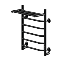 Полотенцесушитель электрический Comfysan Scola EC-6 60/50 с полкой, черный 