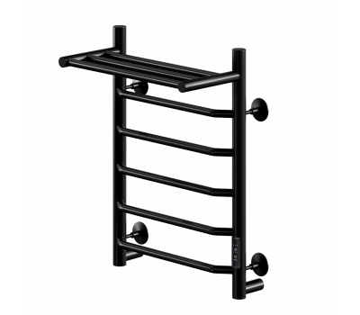 Полотенцесушитель электрический Comfysan Scola EC-6 60/50 с полкой, черный 