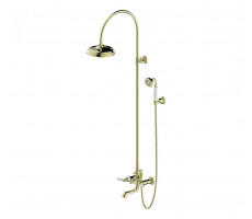Душевая колонна со смесителем для ванны Bravat F65193BAF-A2-RUS Золото 