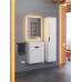 Тумба с раковиной для ванной подвесная Uperwood Modul 50х21х62 см, белая/графит 393020555 Тумба с раковиной для ванной подвесная Uperwood Modul 50х21х62 см, белая/графит 393020555