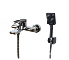 Смеситель для ванны и душа ЭЛЕМЕНТ EL03CB хром черный Bronze de Luxe 