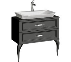 Тумба напольная 85 см AQWELLA LaDonna LAD0108BLK Цвет черный Тумба напольная 85 см AQWELLA LaDonna LAD0108BLK Цвет черный