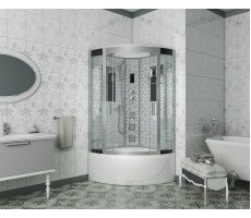 Душевая кабина Niagara Luxe NG-7710W (1000x1000х2150) высокий поддон стенки БЕЛЫЕ Душевая кабина Niagara Luxe NG-7710W (1000x1000х2150) высокий поддон стенки БЕЛЫЕ