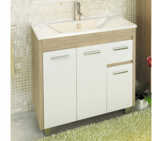 Тумба-умывальник Comforty Тулуза-90 сосна лоредо с раковиной Quadro 90 Тумба-умывальник Comforty Тулуза-90 сосна лоредо с раковиной Quadro 90