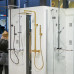 Душевая система PAINI Dax-R с термостатом, брашированное золото PVD (PJ) 84PJ689TH 