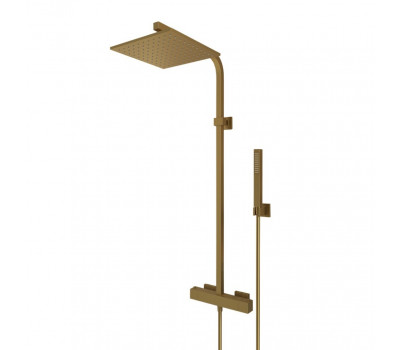 Душевая система PAINI Dax-R с термостатом, брашированное золото PVD (PJ) 84PJ689TH 