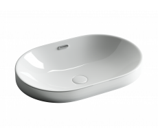 Умывальник овальный встраиваемый сверху в столешницу Element 600*400*195мм Ceramica Nova CN5020 Белый Умывальник овальный встраиваемый сверху в столешницу Element 600*400*195мм Ceramica Nova CN5020 Белый
