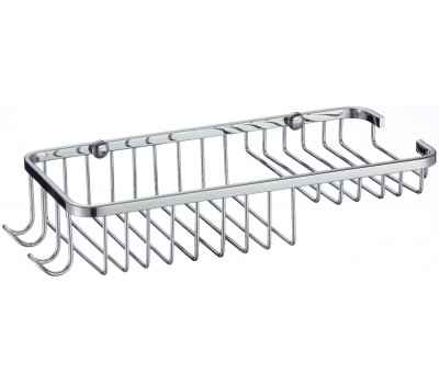 Полка решетка прямая одинарная Savol S-002817 хром 