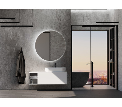 Тумба SANVIT Оскар 90 (с каменной столешницей и накладной раковиной) Тумба SANVIT Оскар 90 (с каменной столешницей и накладной раковиной)