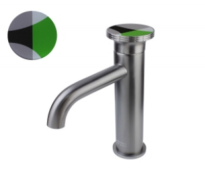 Смеситель для раковины ОМГ! 9009GM-G графит зеленый Bronze de Luxe 