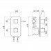Термостат Смеситель для душа BOSSINI Cube Z032202.030 Хром 