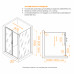 Душевой уголок RGW PA-74B (PA-14B + Z-050-2B) 1200x1000 410874120-14 Черный 