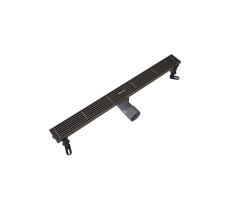 Душевой трап линейный Knotlor SDRW0600LGM вороненая сталь  