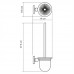 Щетка для унитаза WasserKRAFT Diemel K-2200 2227 Хром 