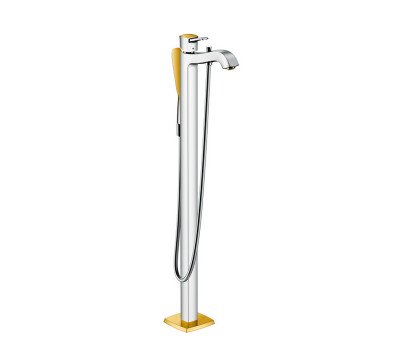 Смеситель напольные Hansgrohe Metropol 31445090 хром-золото Смеситель напольные Hansgrohe Metropol 31445090 хром-золото
