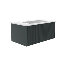 Тумба под раковину подвесная La Fenice Terra FNC-01-TER-G-80, серо-зеленая  Тумба под раковину подвесная La Fenice Terra FNC-01-TER-G-80, серо-зеленая