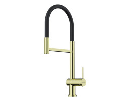 Смеситель для кухни OMOIKIRI Kanto 2 Plus, цвет-золото светлое/чёрный 4994461 