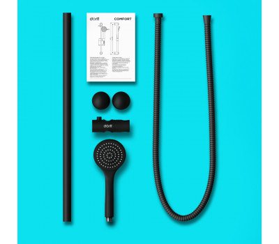 Душевой комплект Dorff Comfort D0108000BL Черный 