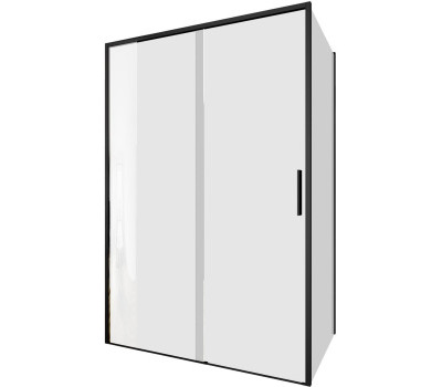 Душевой уголок Aquanet Pleasure Evo 130x100 AE65-130x100-BT профиль черный, прозрачное стекло 