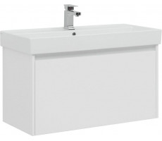 Тумба с раковиной Aquanet Nova Lite 90 белый (1 ящик) 