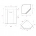 Тумба под раковину Onika Айленд 35 подвесная, белая, угловая (ум. Line)  103502 