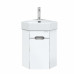 Тумба под раковину Onika Айленд 35 подвесная, белая, угловая (ум. Line)  103502 