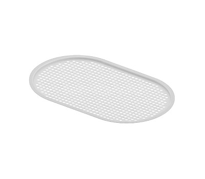 Полка сетчатая, овальная, для консоли Artceram Fuori Scala TFA003 05 Белый матовый 