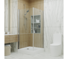 Душевое ограждение Форта-Хром 90х90, квадрат, низкий поддон Triton Щ0000053344 